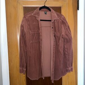 Wild Fable pink corduroy shirt